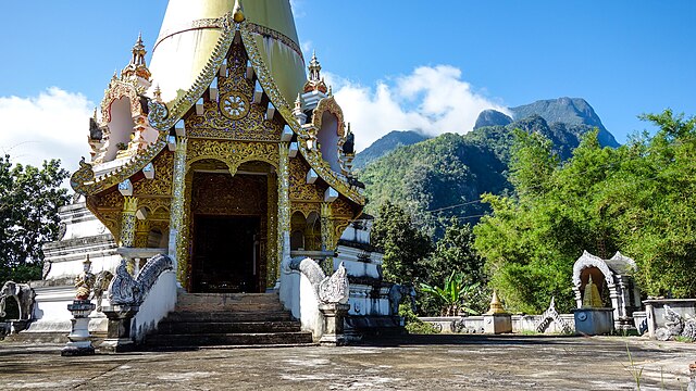 Widok na Chiang Dao w Tajlandii