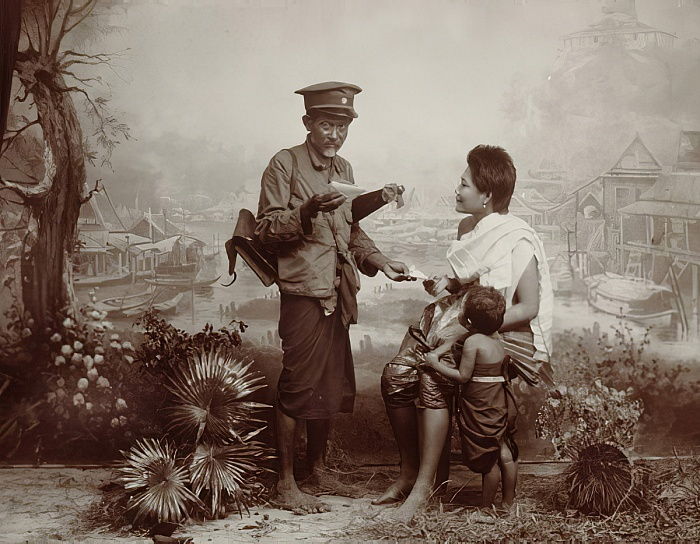 Wczesna usługa pocztowa w Tajlandii z 1890 roku